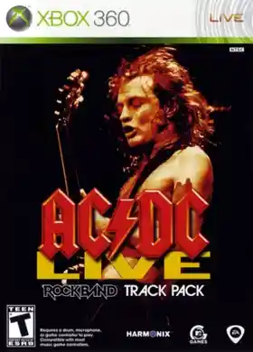 ACDC Live Rock Band Track Pack (USA) box cover front